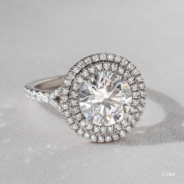Olympia White Gold Halo Engagement Ring