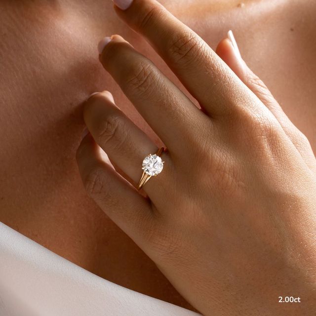 Olina Yellow Gold Solitaire Engagement Ring