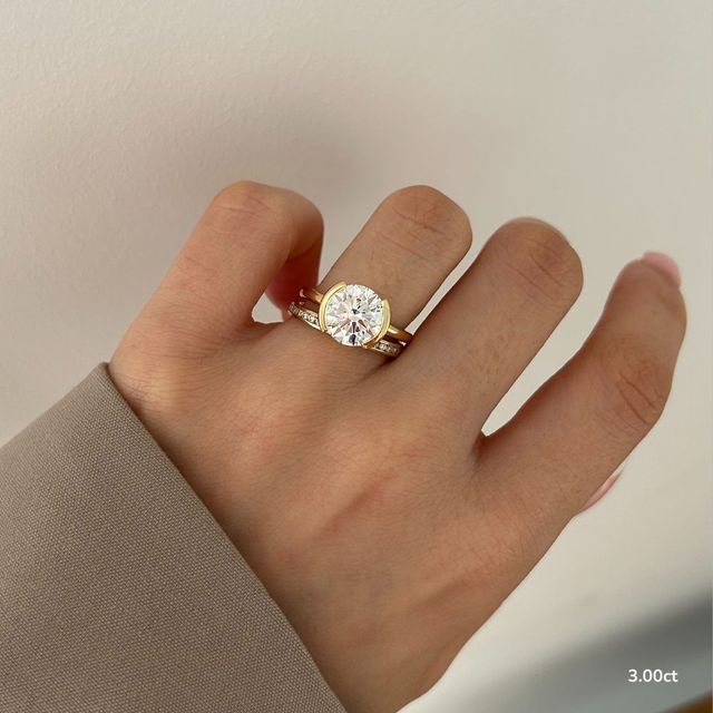 Avian Yellow Gold Solitaire Engagement Ring