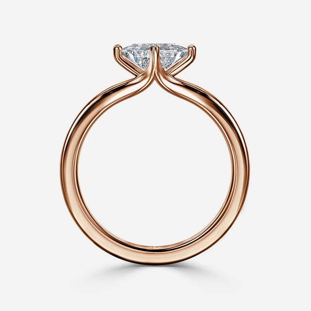 Viana Rose Gold Solitaire Engagement Ring