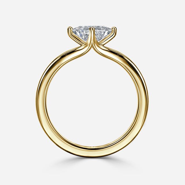 Viana Yellow Gold Solitaire Engagement Ring