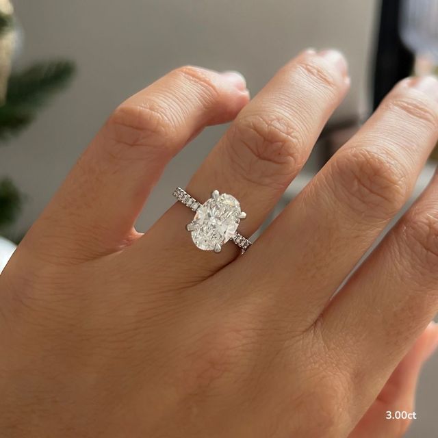 Sadie Petite Platinum Modern Engagement Ring