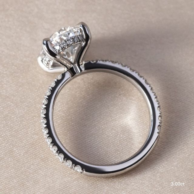 Sadie Petite Platinum Modern Engagement Ring
