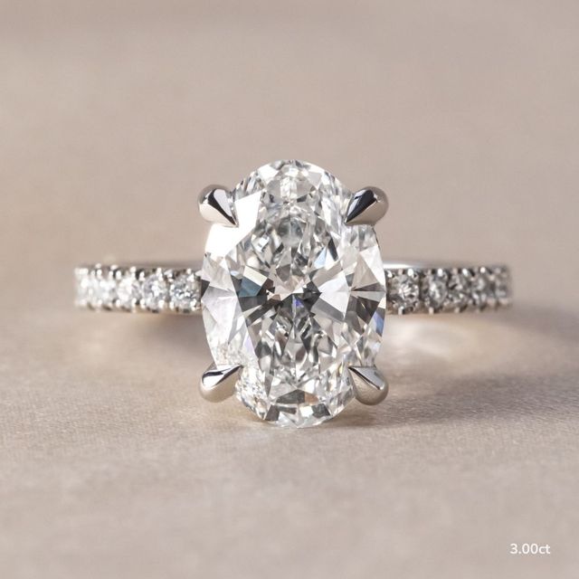 Sadie Petite Platinum Modern Engagement Ring