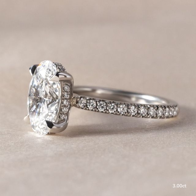 Sadie Petite Platinum Modern Engagement Ring