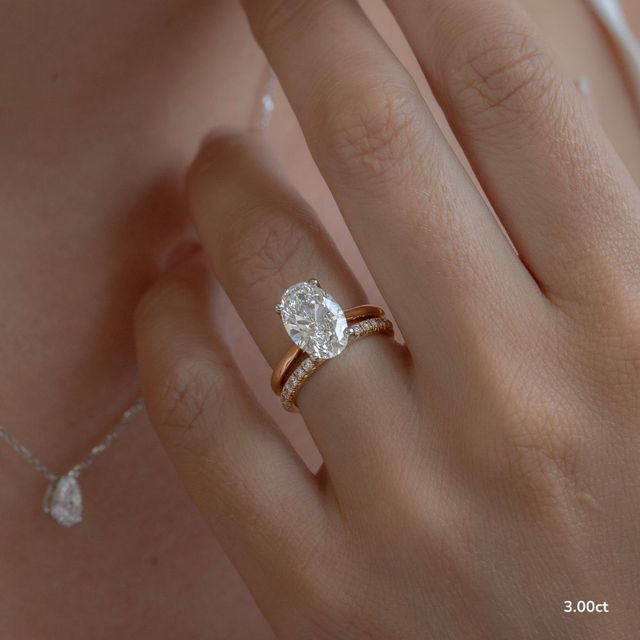 Aerin Two Tone Yellow Gold Solitaire Engagement Ring