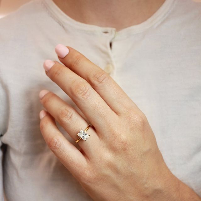 Una Yellow Gold Engagement Ring