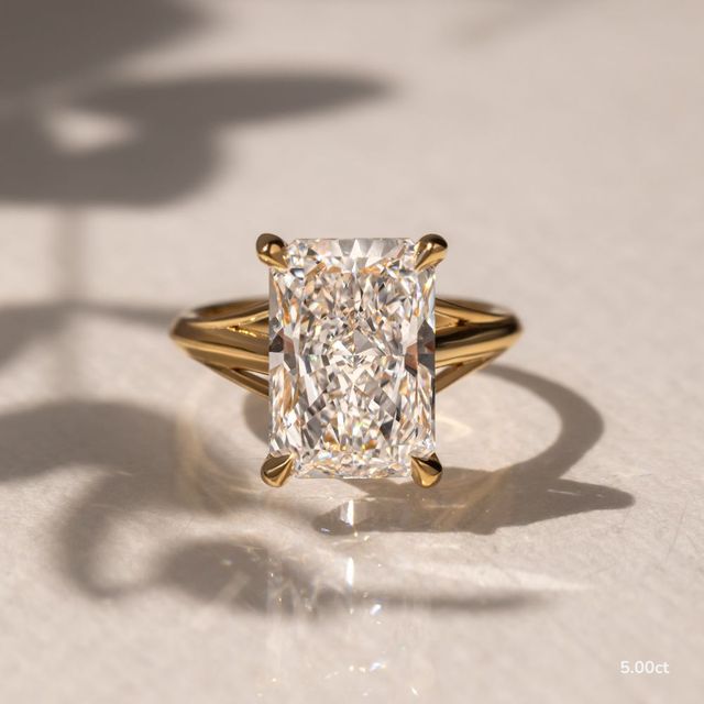 Olina Yellow Gold Solitaire Engagement Ring