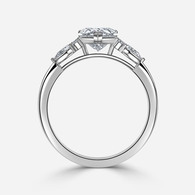 Nanami Platinum Trilogy Engagment Ring
