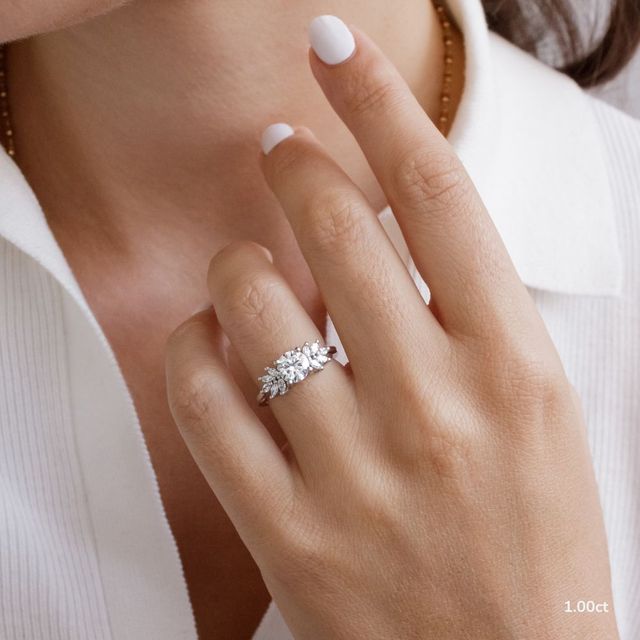Anastasia White Gold Unique Engagement Ring