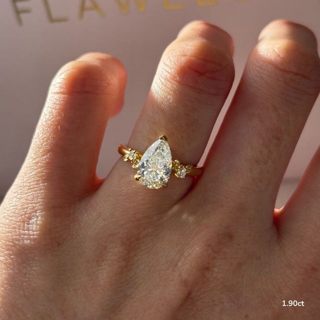 Eden Yellow Gold Floral Vine Leaf Engagement Ring