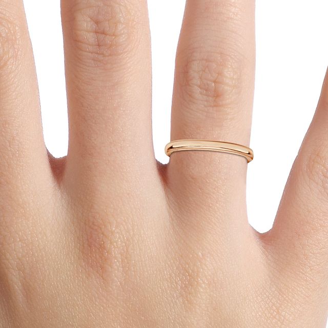 Elsmere Rose Gold Plain Wedding Band