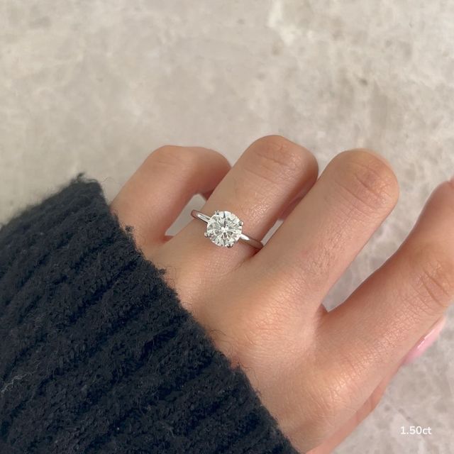 Chelsea Dainty Platinum Engagement Ring