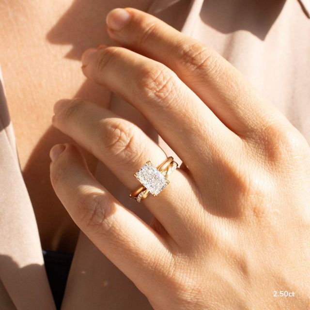 Aerin Dainty Yellow Gold Engagement Ring