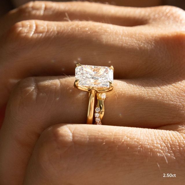 Aerin Dainty Yellow Gold Engagement Ring