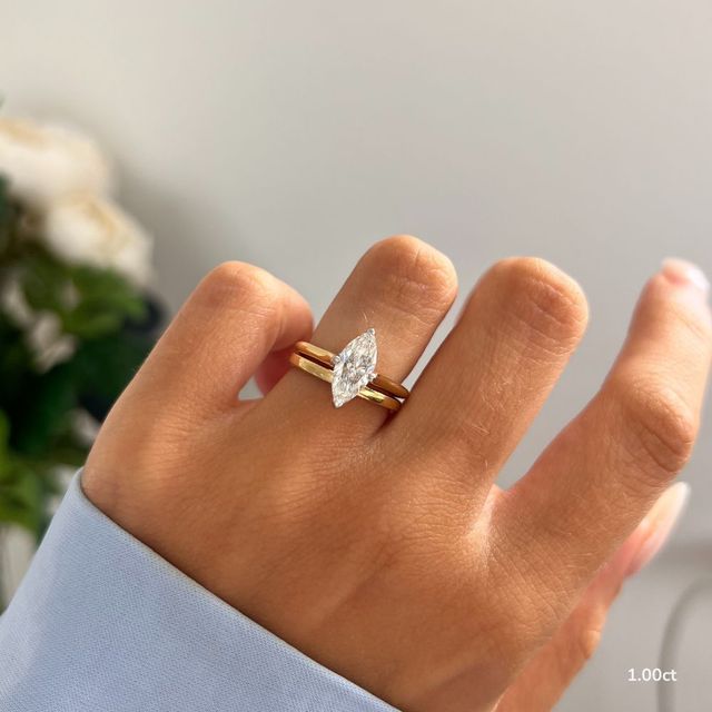 Aerin Yellow Gold Unique Engagement Ring