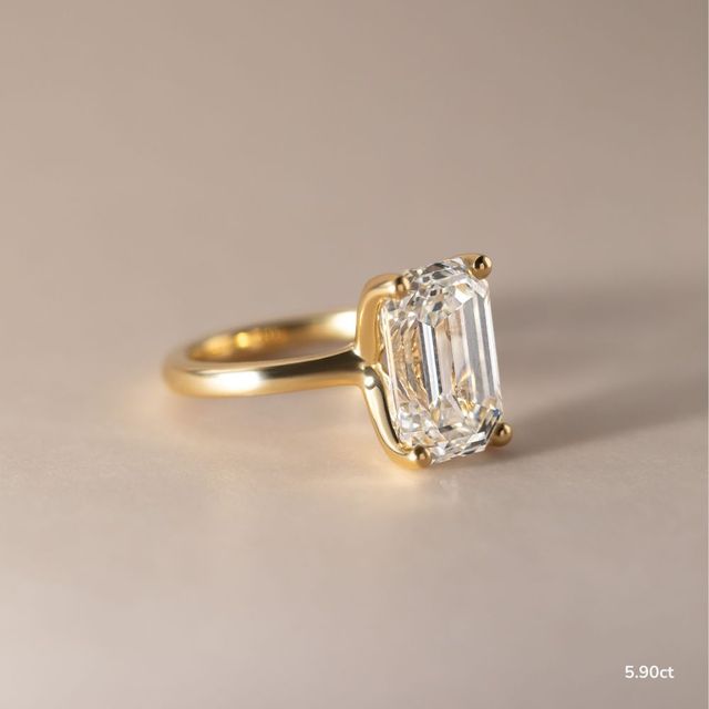 Athena Dainty Yellow Gold Solitaire Engagement Ring