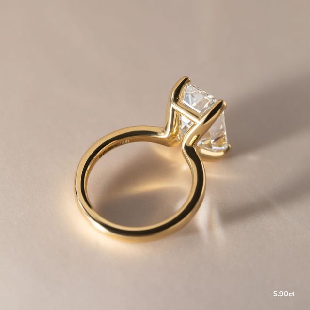 Athena Dainty Yellow Gold Solitaire Engagement Ring