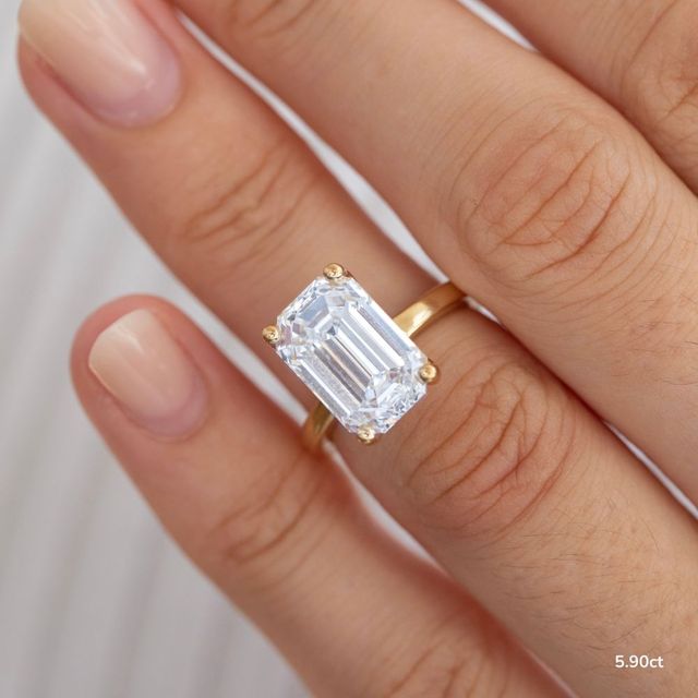 Athena Dainty Yellow Gold Solitaire Engagement Ring
