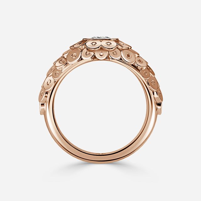 Dahlia Rose Gold Men's Engagement Ring
