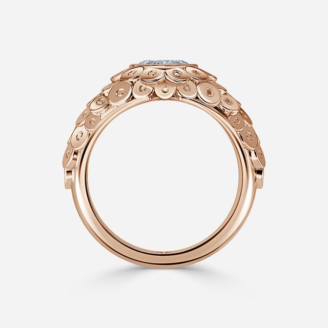 Dahlia Rose Gold Men's Engagement Ring