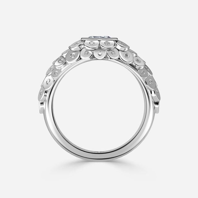 Dahlia White Gold Men's Engagement Ring