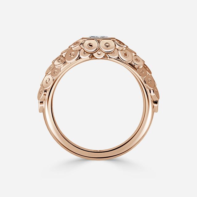 Dahlia Rose Gold Men's Engagement Ring