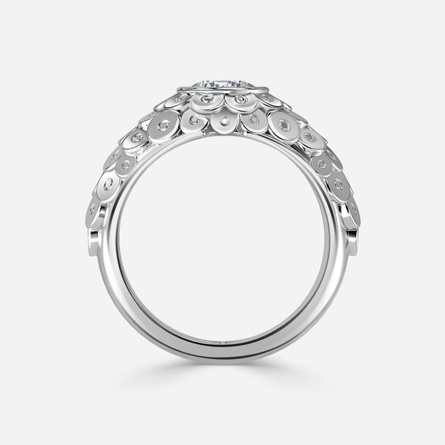 Dahlia White Gold Men's Engagement Ring