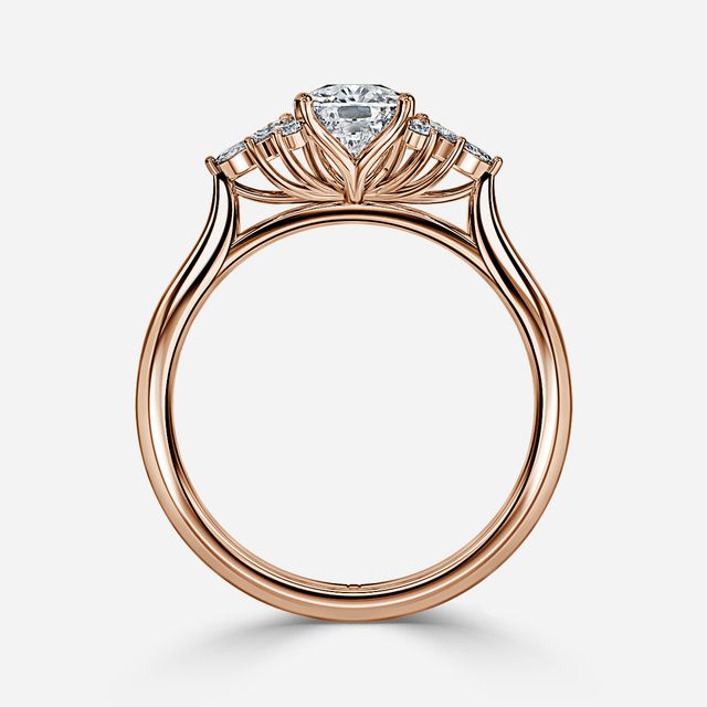 Holly Rose Gold Cluster Engagement Ring