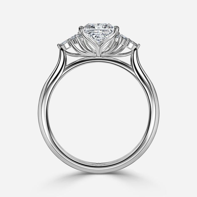 Holly White Gold Cluster Engagement Ring