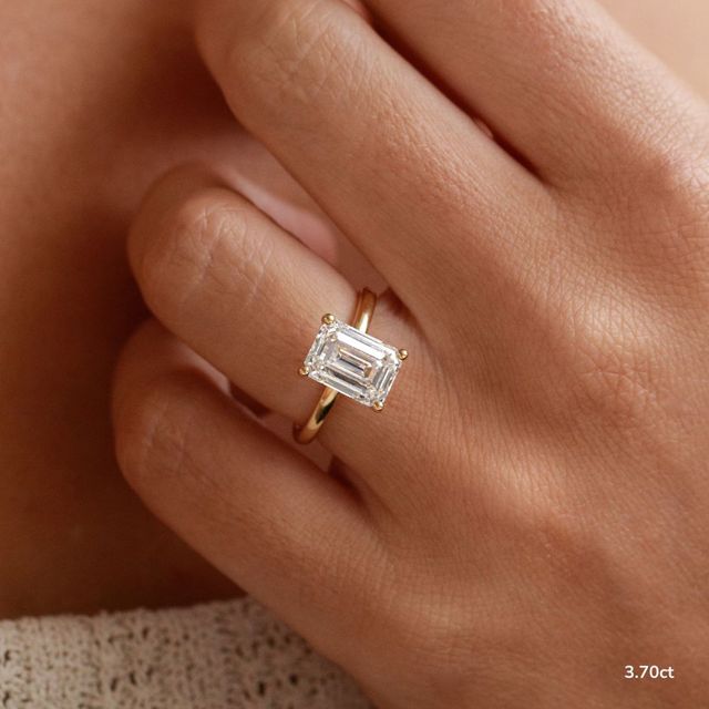 Chelsea Dainty Yellow Gold Engagement Ring