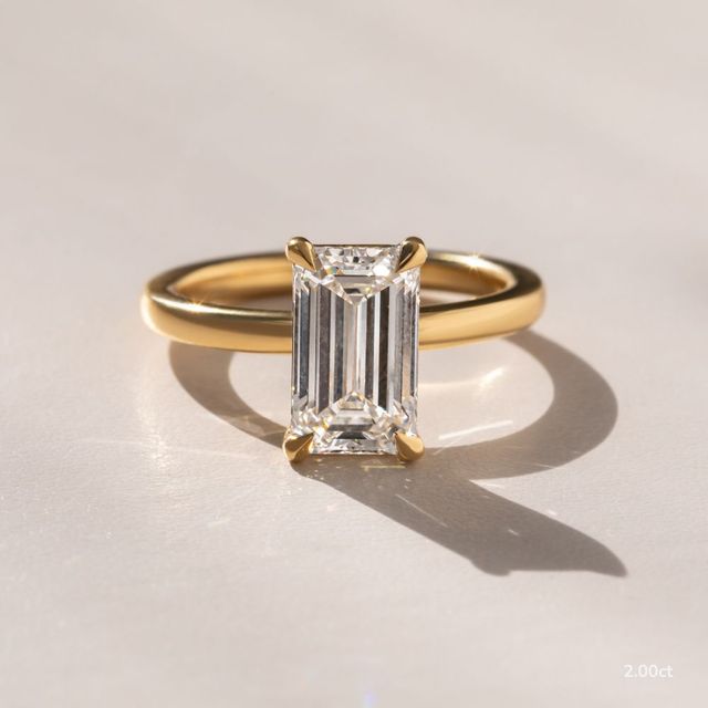Chelsea Dainty Yellow Gold Engagement Ring