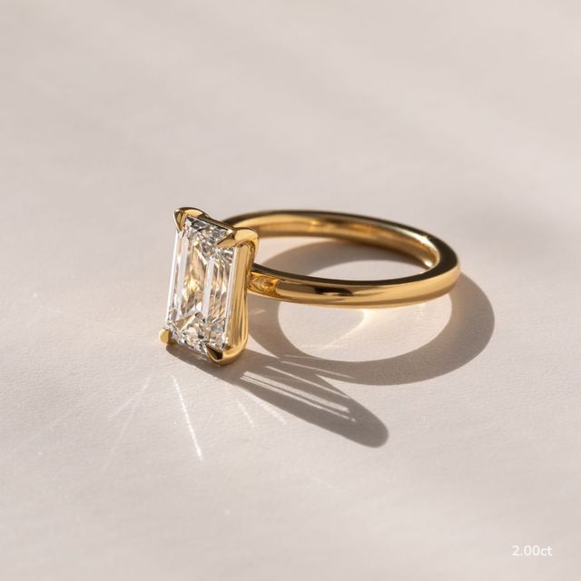 Chelsea Dainty Yellow Gold Engagement Ring