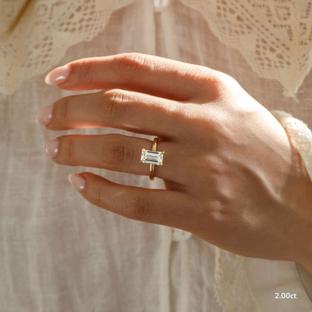 Chelsea Dainty Yellow Gold Engagement Ring