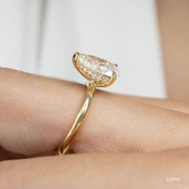 Kate Dainty Yellow Gold Engagement Ring