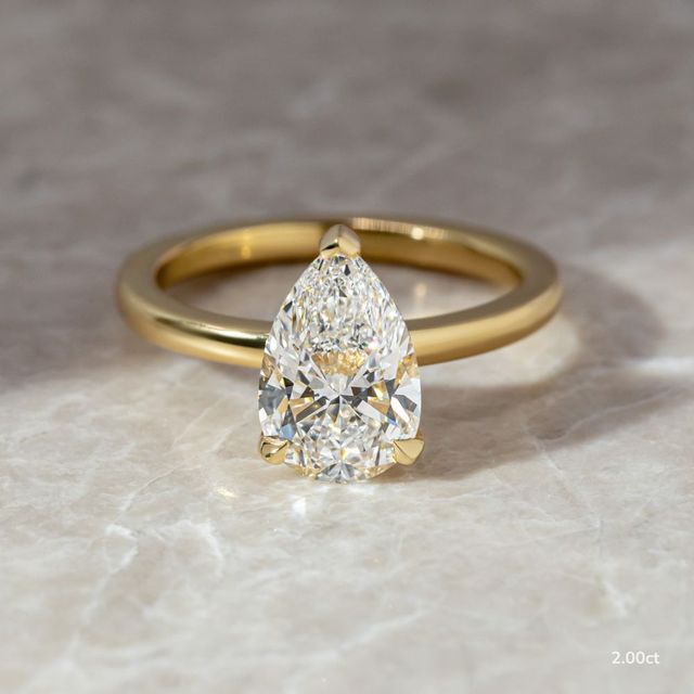 Kate Dainty Yellow Gold Engagement Ring