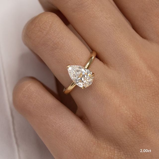 Kate Dainty Yellow Gold Engagement Ring