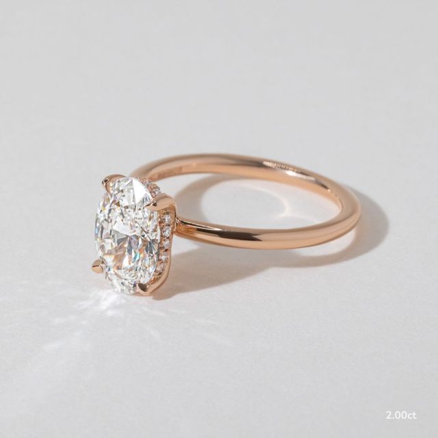 Kate Dainty Rose Gold Engagement Ring