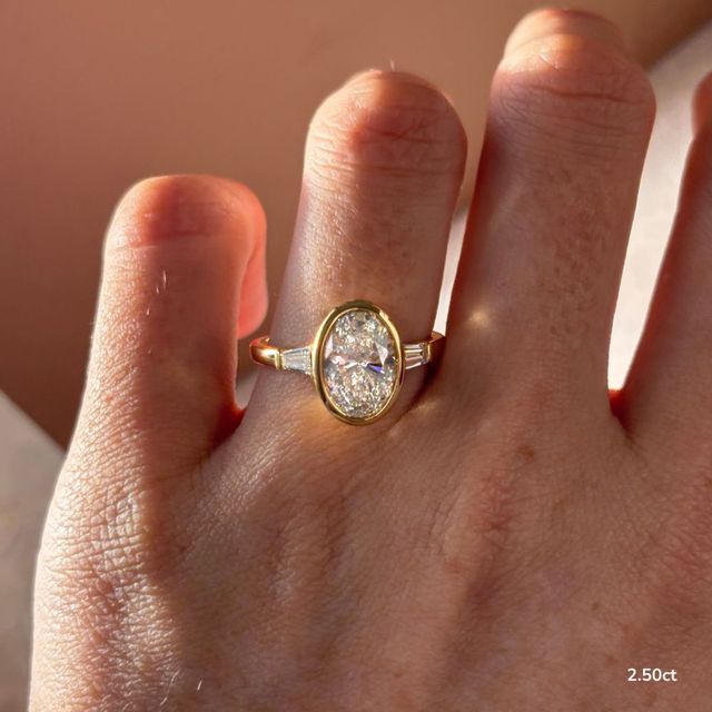 Dawn Yellow Gold Bezel Engagement Ring