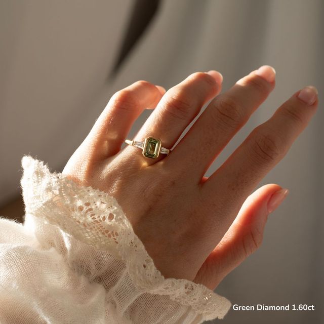 Dawn Yellow Gold Bezel Engagement Ring