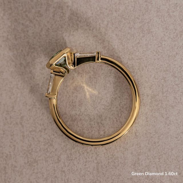 Dawn Yellow Gold Bezel Engagement Ring