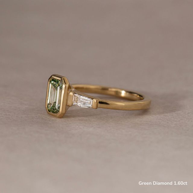 Dawn Yellow Gold Bezel Engagement Ring