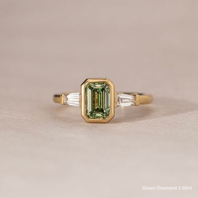Dawn Yellow Gold Bezel Engagement Ring