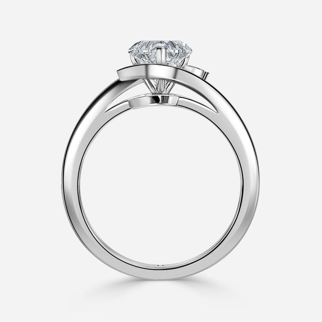 Aire White Gold Halo Engagement Ring