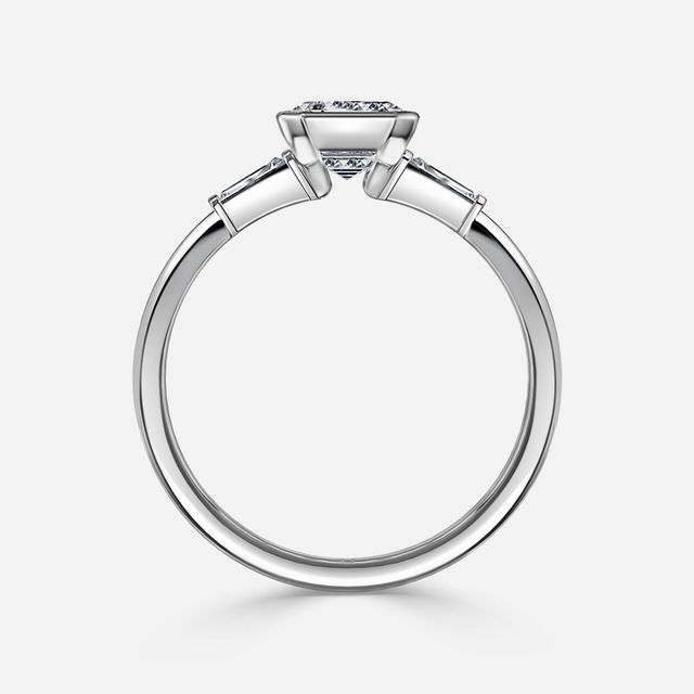 Dawn Platinum Trilogy Engagement Ring