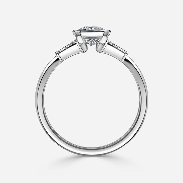 Dawn Platinum Trilogy Engagement Ring