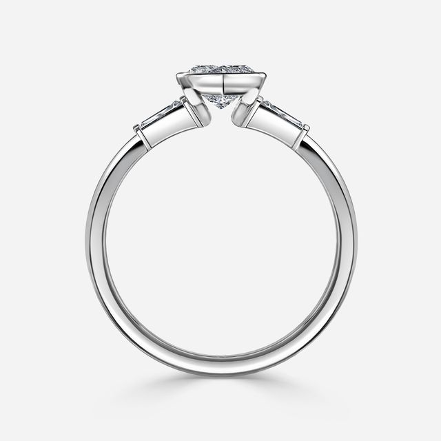 Dawn Platinum Trilogy Engagement Ring
