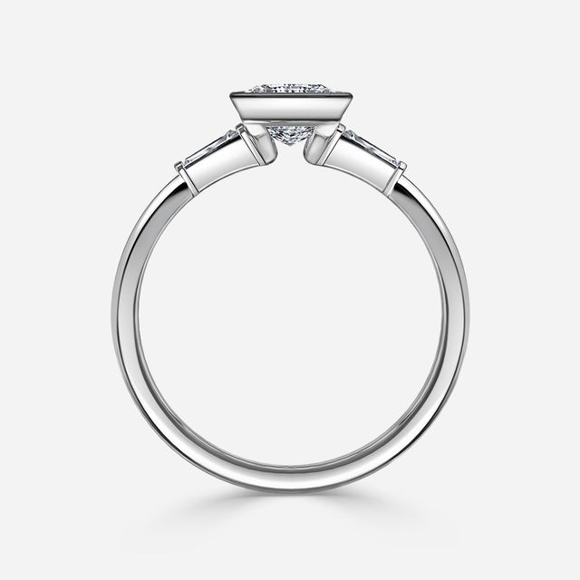 Dawn Platinum Trilogy Engagement Ring