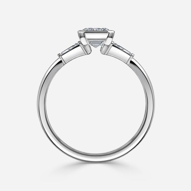 Dawn Platinum Trilogy Engagement Ring