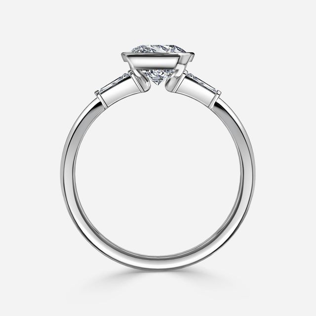 Dawn Platinum Trilogy Engagement Ring